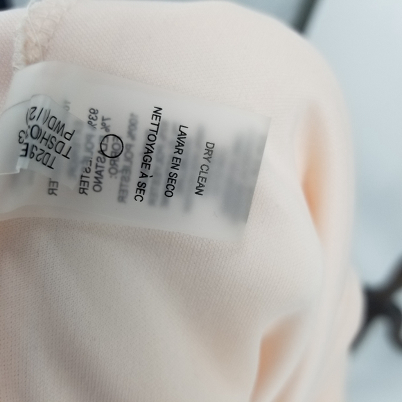 Tommy Hilfiger Scuba Sheath Dress With Flutter Sleeves Light Pink Size 10 NWT - Picture 10 of 10